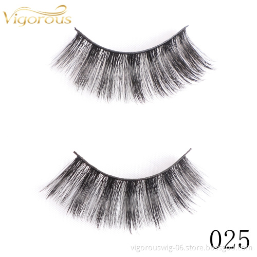 Vigorous Silk Supplier New Fashion Make Up Extension Synthetic Wholesale Vendor Full Strip False Eyelashes